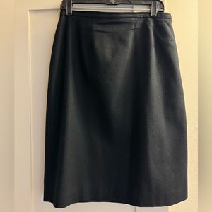 Sag Harbor wool Black midi skirt Size 14